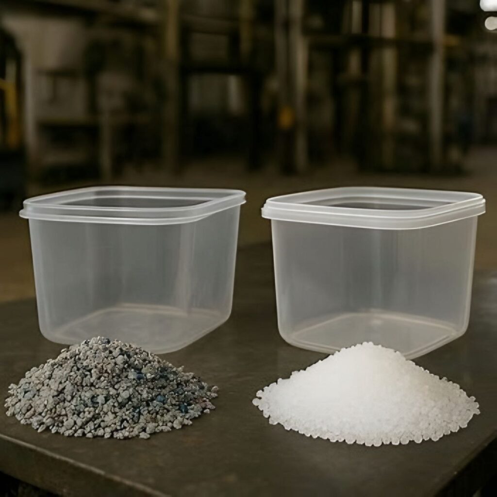 تفاوت پلاستیک بازیافتی و نو و تأثیر آن در کیفیت محصول نهایی